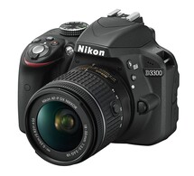 Nikon D3300 24.2 MP Kit AF-P VR 18-55mm 3.5-5.6 G Objektiv schwarz