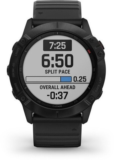 Garmin fenix 6X Pro Multisportuhr Silikonarmband schwarz