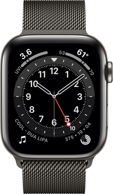 Apple Watch Series 6 44mm GPS + Cellular Edelstahlgehäuse graphit