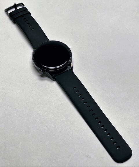Huawei Watch 3 Active 46mm GPS Edelstahlgehäuse schwarz Silikonarmband schwarz