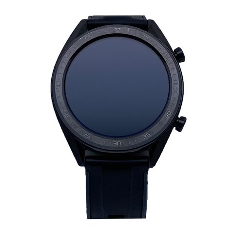 Huawei Watch GT Elegant 42mm WiFi Silikonarmband schwarz Edelstahlgehäuse schwarz