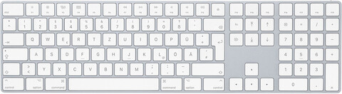 Apple Magic Keyboard mit Ziffernblock silber