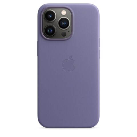 Apple Leder Case MagSafe iPhone 13 Pro wisteria