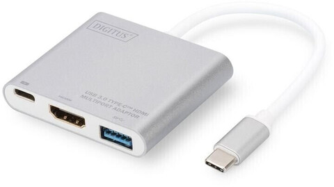 Digitus USB-C auf HDMI Multiport Adapter silber