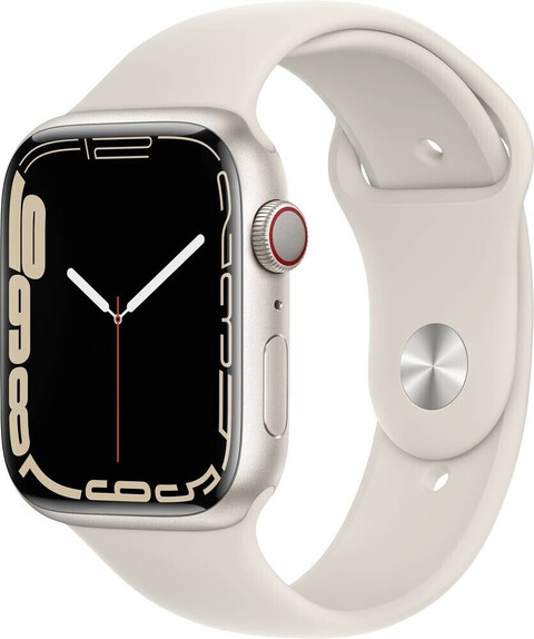 Apple Watch Series 7 41mm Cellular Sportarmband polarstern Aluminiumgehäuse polarstern