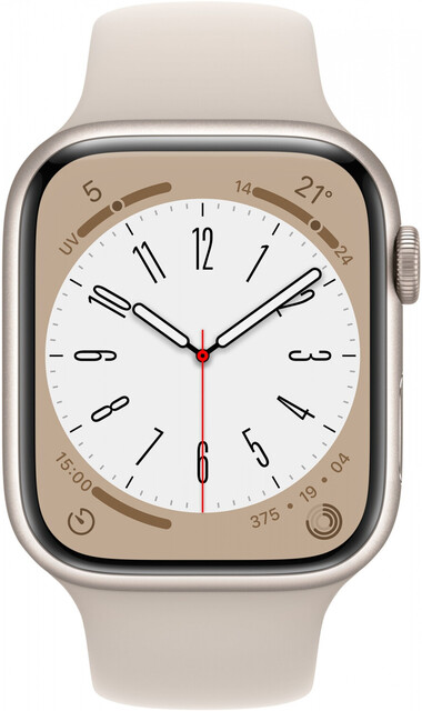Apple Watch Series 8 45mm Cellular Aluminiumgehäuse polarstern Sportarmband polarstern