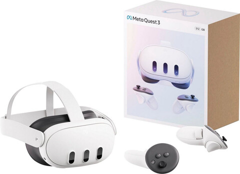 Meta Quest 3 512GB weiß VR Headset Standard Strap