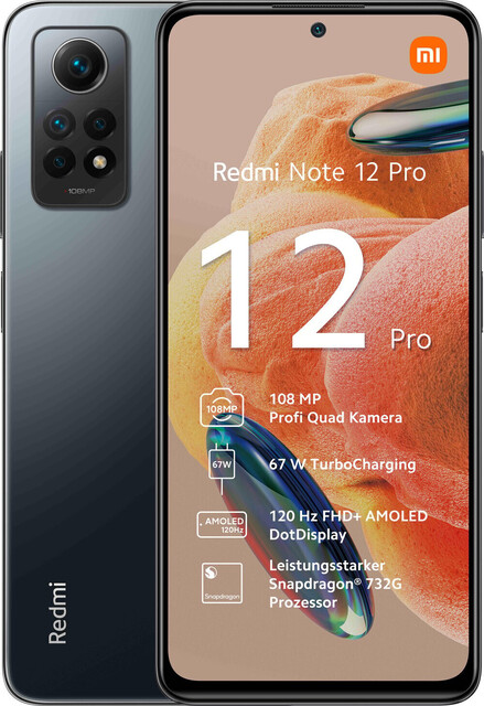 Xiaomi Redmi Note 12 Pro 256GB Dual-SIM graphite gray