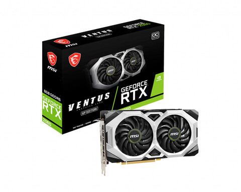 Refurbished MSI GeForce RTX 2060 Ventus GP OC 6GB GDDR6 für 225.00 EUR