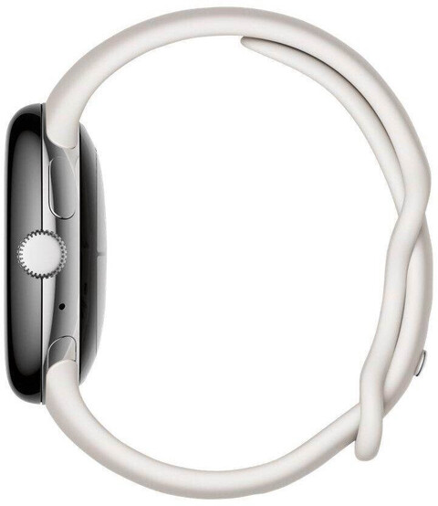 Refurbished Google Pixel Watch 41mm Bluetooth  Sportarmband chalk Edelstahlgehäuse polished silver für 125.00 EUR