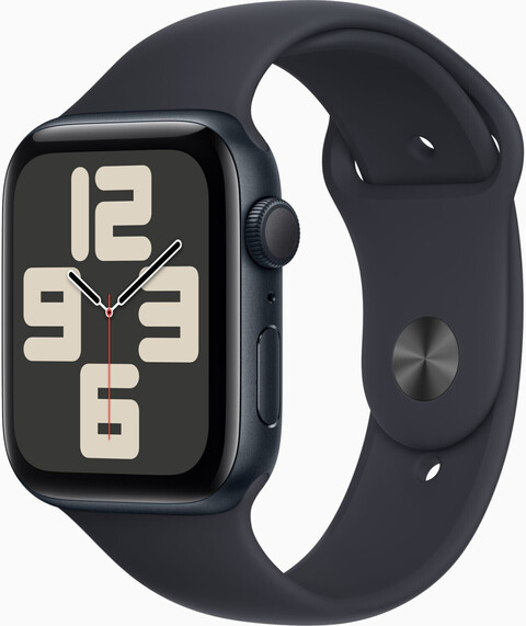Apple Watch SE 2022 44mm GPS Sportarmband mitternacht Aluminiumgehäuse mitternacht