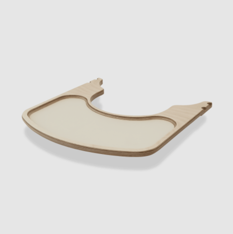 QuarttoLino® Tablett Weiß – Holztablett für Kinderhochstuhl - Neu