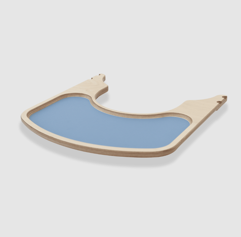 QuarttoLino® Tablett Blau – Hochstuhl-Zubehör aus Holz - Neu