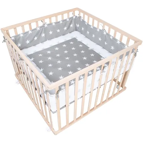 Roba Laufgitter 100x100 cm Little Stars natur