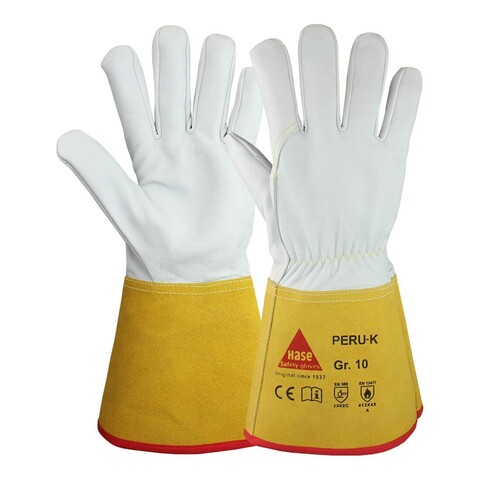 HASE Schweißerhandschuhe Peru-K aus Schafsnappaleder Größe 8 - Neu