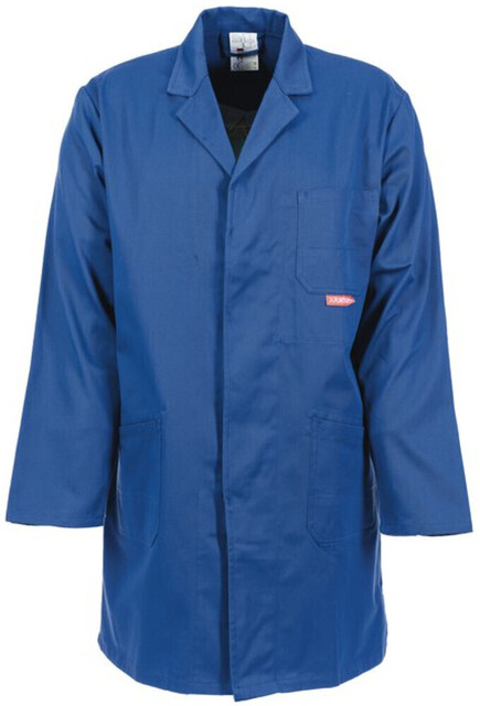 Planam MG 290 Berufsmantel kornblau – Arbeitskittel aus Mischgewebe - Neu