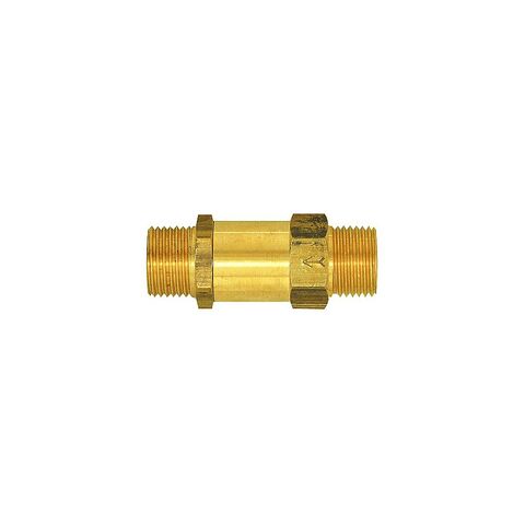 RIEGLER Rückschlagventil Messing G 1 AG SW 46 – Durchgangsform - Neu