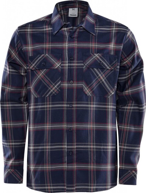 Fristads Kansas Flanellhemd, Langarm GR XS marineblau
