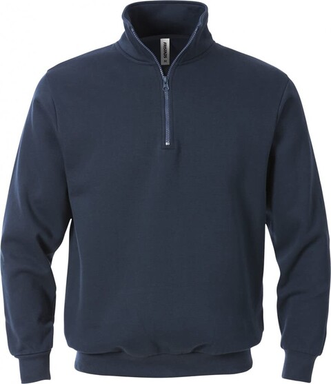 Fristads Sweatshirt mit halbem Reißverschluss 3XL Marineblau - Neu