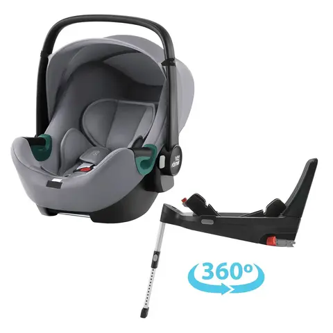Britax Römer Babyschale Baby-Safe 3 i-Size Midnight Grey Bundle
