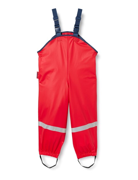 Playshoes Fleece-Trägerhose rot Größe 86 – Regenlatzhose für Kinder - Neu