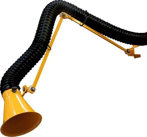 GEOVENT Absaugarm MINI 1,5m Durchmesser 100mm MINI-08 schwarz-orange
