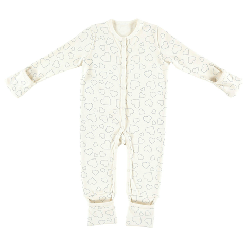 ALVI Baby-Pyjama GOTS Granite Animals granitgrün – Bio-Baumwolle - Sehr gut