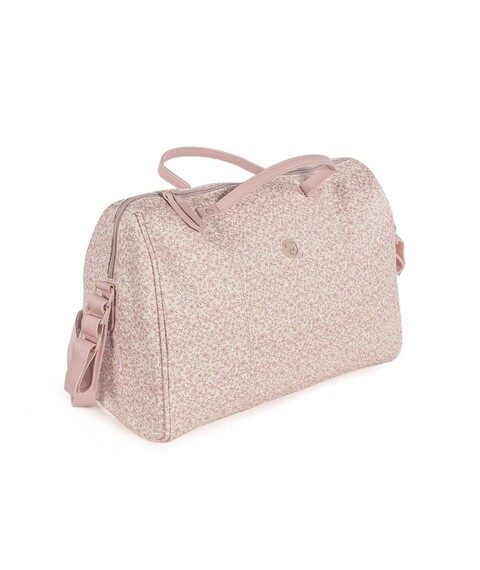 pasito a pasito Wickeltasche rosa / geblümt
