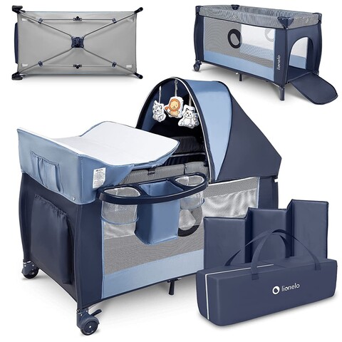 lionelo Reisebett Sven Plus  Blue Navy