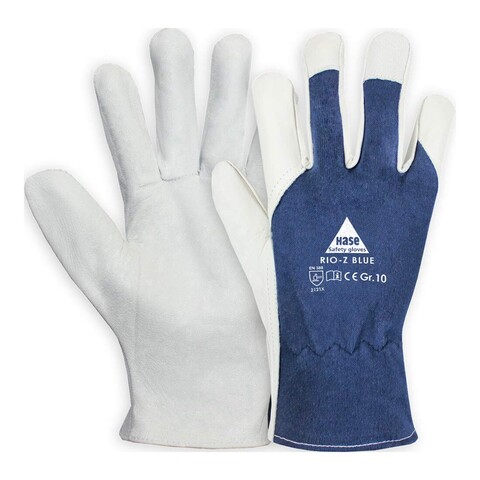 Hase Montagehandschuh Rio-Z Blue Größe 9 Ziegennappaleder - Neu