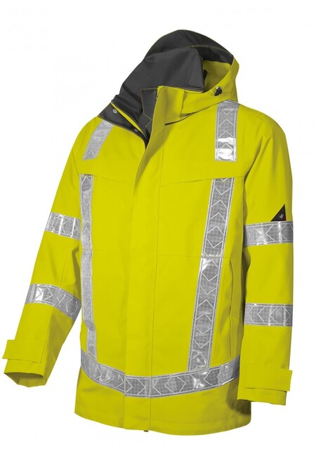 Bp Lange Warnschutz-Wetterschu Tzjacke, Warngelb, Gr. M