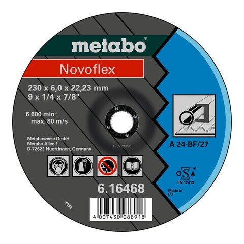 Metabo Novoflex 150x6,0x22,23 mm Schruppscheibe für Stahl, gekröpft - Neu