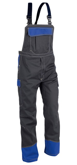 KÜBLER PSA Safety X6 Latzhose 3780 Anthrazit/Kornblumenblau - Neu