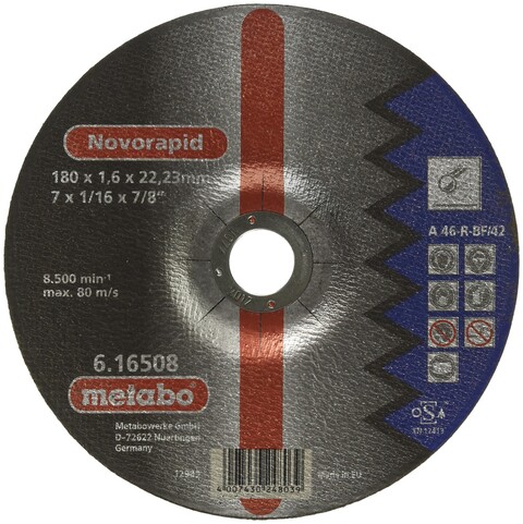 Metabo Novorapid Trennscheibe 180x1,6x22,23 mm für Stahl - Neu