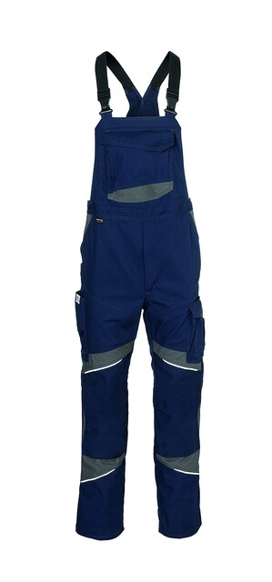 Kübler ACTIVIQ cotton+ Latzhose 3450 dunkelblau/anthrazit Gr. 40 - Neu