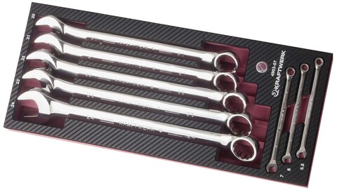 Kraftwerk PRO LINE EVA3 Gabelringschlüsselsatz 8-tlg. 5,5–24 mm - Neu