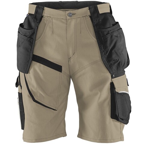 KÜBLER PRACTIQ Shorts 2451 sandbraun/schwarz Größe 66 - Neu