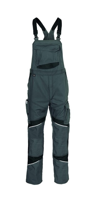 KÜBLER ACTIVIQ cotton+ Latzhose anthrazit/schwarz Größe 102 - Neu