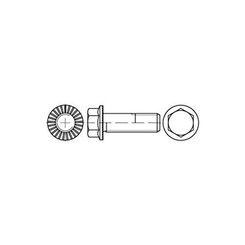 Sechskant-Flanschschraube M12x35 Stahl 10.9 Zinklamellenbeschichtet - Neu