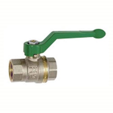 Riegler Trinkwasser-Kugelhahn Messing vernickelt Handhebel IG/IG G 1 1/2 DN 40