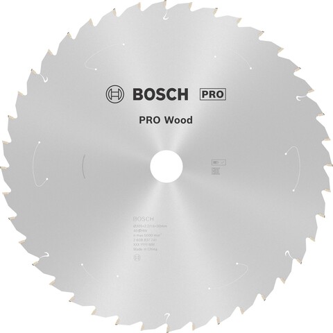 Bosch Akku-Kreissägeblatt Standard for Wood 305x2,2/1,6x30 40 Zähne - Neu