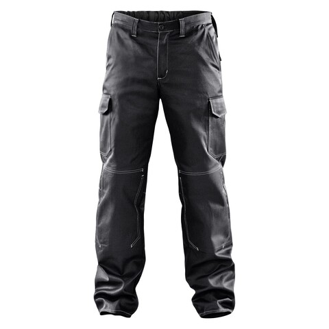 KÜBLER ORGANIQ Cargohose Schwarz Größe 26 – 100% Baumwolle, EN 14404 - Neu