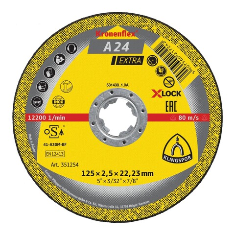 Klingspor A 24 Ex Trennscheibe N X-Lock 115 x 2,5 x 22,23 mm - Neu