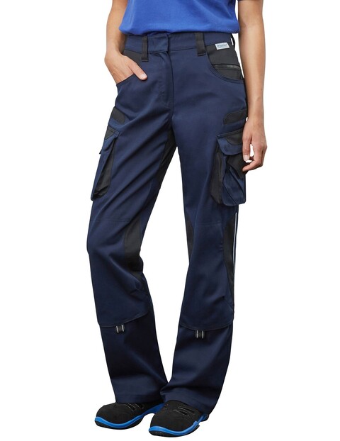 Pionier Damen-Bundhose TOOLS, 285 g/m², marine/schwarz, Gr. - Neu