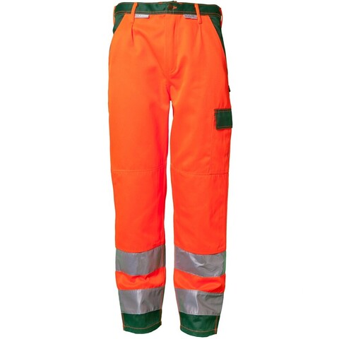 Planam Warnschutz-Bundhose orange/grün Größe 56 - Neu