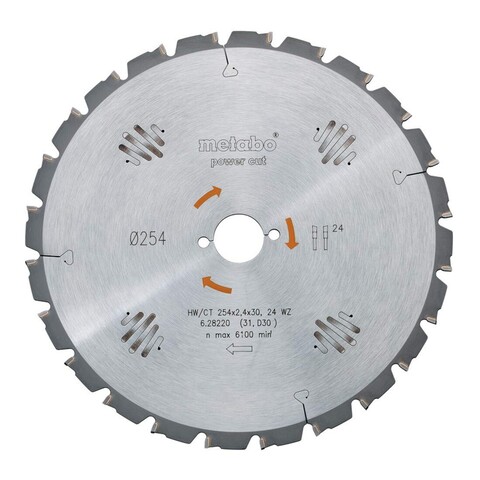 Metabo Kreissägeblatt HW/CT 230x30 mm 18 Zähne FZ/FA 10° - Neu