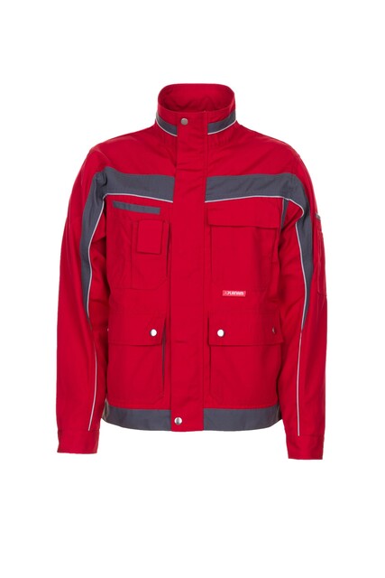 Planam Plaline Bundjacke Rot/Schiefer Größe 106 – Arbeitsjacke - Neu