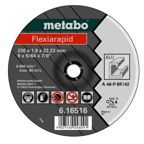 Metabo Flexiarapid 115x1,0x22,23 mm Alu Trennscheibe - Neu