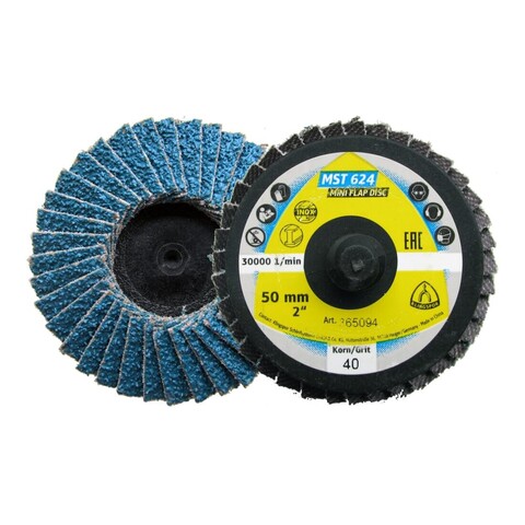 Klingspor MST 624 Supra Schleifmopteller 75 mm gewölbt Korn 80 - Neu