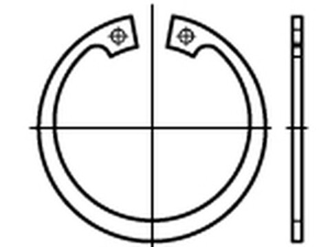 Sicherungsringe DIN 472 1.4122 14 x 1 mm rostfrei – 100 Stück - Neu